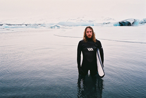 Surfing Iceland.