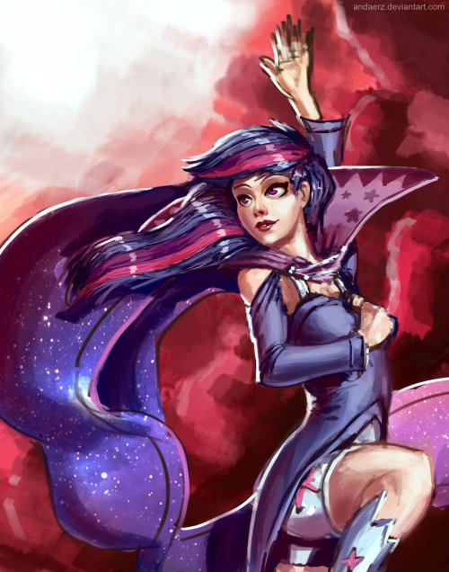 mlpfim-fanart:  Human Twilight by ~andaerz 