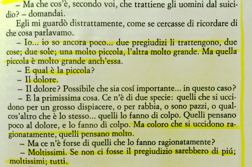 Stralcio delle speculazioni filosofico-catastrofiste sul suicidio di Kirillov, personaggio de I Demo