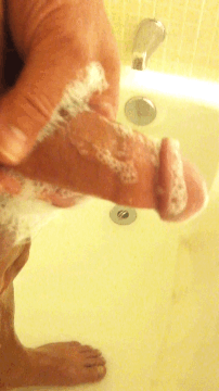 justcocks:Shower stroking…going to be doing this in 15 minutes