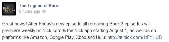 avatarlegends:  Dissension Amongst the Ranks Seems the news of Korra “going digital”