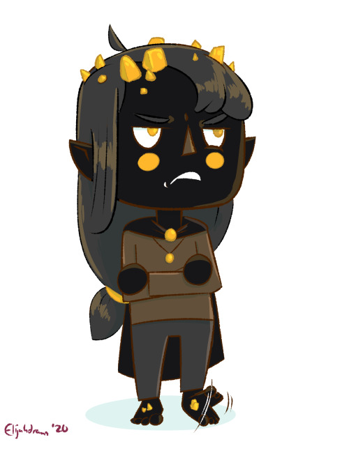 Another D&D character as an Animal Crossing villager: Ashe! He’s an earth Genasi wizard, he’s ve