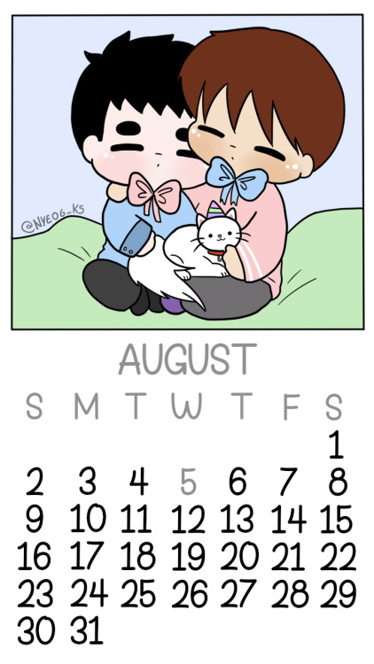 nyeog-ks: [Calendar] August: EXO L  Anniversary