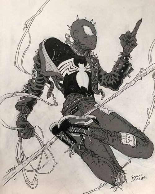 failed-mad-scientist:Spider-Punk - Ramon Villalobos