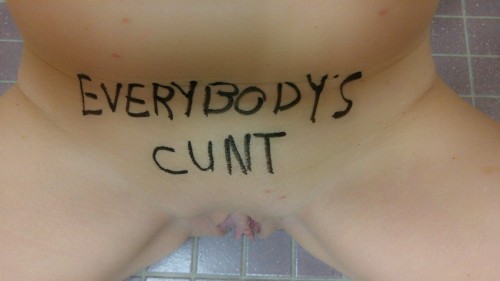 naughty-redhead: Because he said I needed a reminder it isn’t mine. It’s everyone else&r