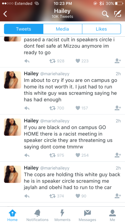 africanaquarian:  castilledupree:  I have a little cousin at MU whom I’m trying to contact right now. If y'all know anyone there or if you’re there please do what y'all can to be safe or get them to safety. This is scary.  Whoa can we signal boost