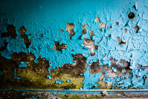 abandonedandurbex:  Weathered paint in a School in Pripyat, Ukraine  Source: https://imgur.com/P2jwX7i 