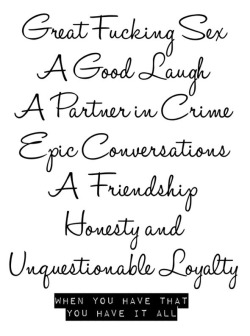 aprilmolano:  Loyalty…That’s the clincher