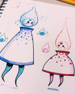 joncreamcone:  Some elemental wizards. 🔥❄️