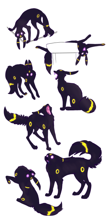 svantanon:svantanon: jess-the-werefox: svantanon: I drew my umbreon OC as a bunch of spooky black ca