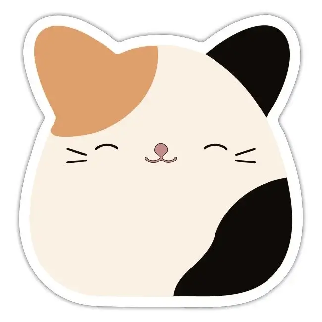 lovely cute Calico cat Squishmallow Sticker