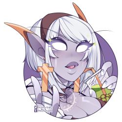 mechanized:i like drawing Warcraft races in “modern” things so here’s a doodle of my soon-to-be-nightborne mage ✌️