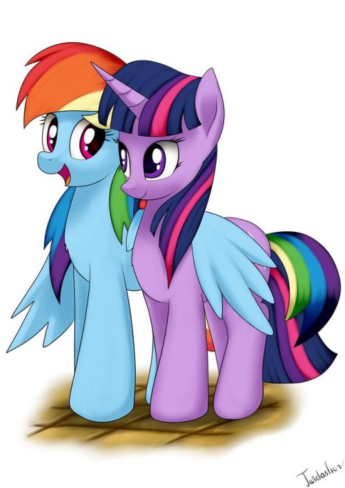 twidashlove:   “When was the last time you’ve talked with somepony you loved?”   Casual Stroll by Twidasher   <3