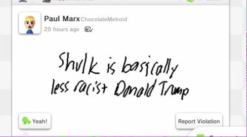 sophiecrossing: paulthebukkit:  rest in peace miiverse  RIP miiverse, you were too good for this world 