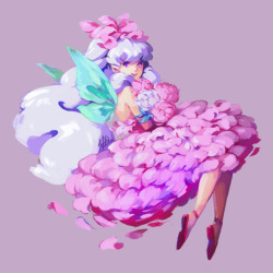 cakesmashing:  flower fairies, peony &amp; iris 
