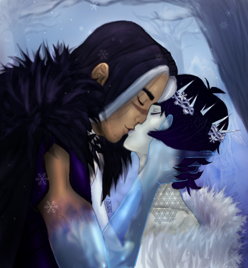 This piece is inspired by Frostbite , a beautiful tale written by Dans and Rune under the pseudo of 