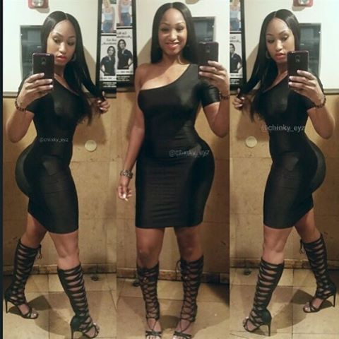 dresssexy4me:  @chinky_eyz wearing our 1 shoulder bodycon dress ❤️ #GetYoursNow