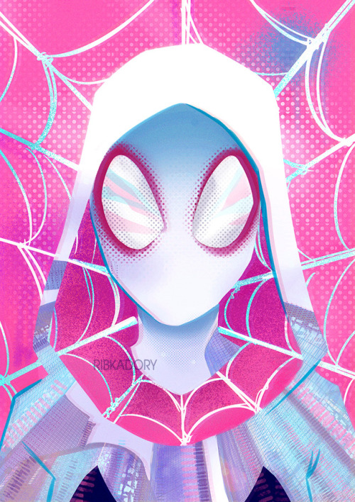 Preparing for a convention (: i think it will be a series of this kind of spidey-portraits, probably