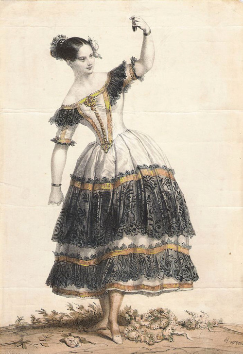 The ballet dancer Fanny Elssler in La Cachucha, 1836
