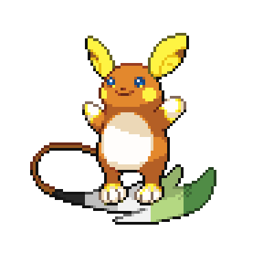 So it turns out that Alolan Raichu’s tail is 60 pixels wide, which divides very nicely into three, f