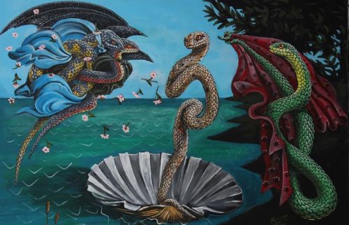 chaoskirin:ewok-sith-lord:thlpp:nancykyh:Snakes Invade Great Moments In Art HistoryBrilliant.@chaosk