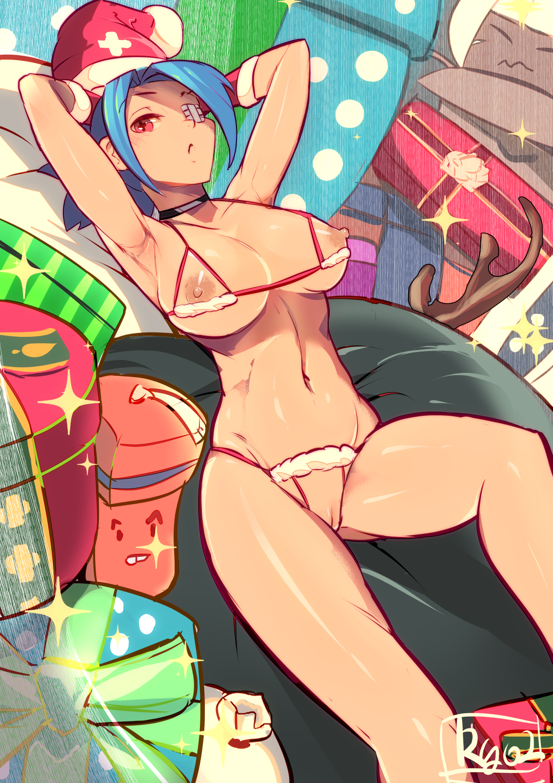 ryu2-art:  Merry Christmas!{and happy birthday Valentine!}