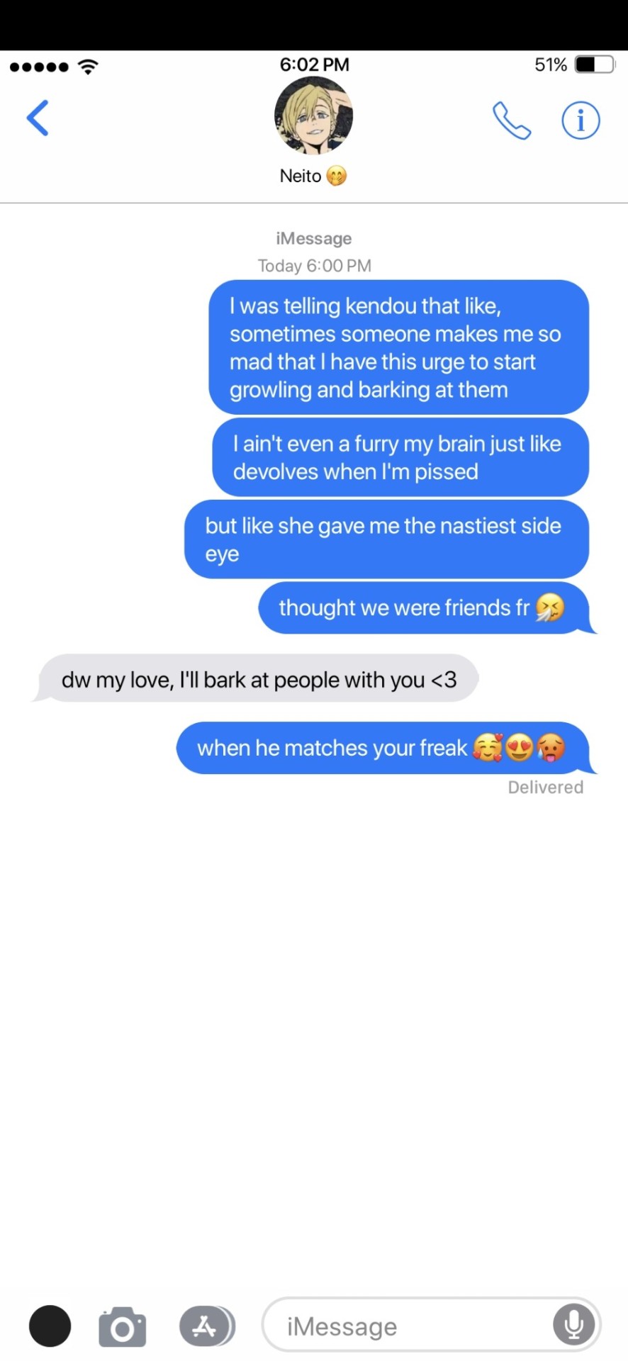 Monoma Boyfriend Texts