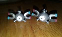 Bonkalore: 2 Of The Pokemon I’ve Been Working On! The Magnemite Will Be Earrings