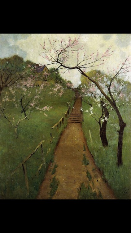 Spring Landscape, 1892. Oil on canvas by Arthur Welsey Dow