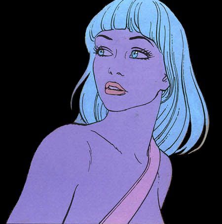 paintdeath:  Jean Giraud Moebius, portrait of Animah, Queen of the Rats