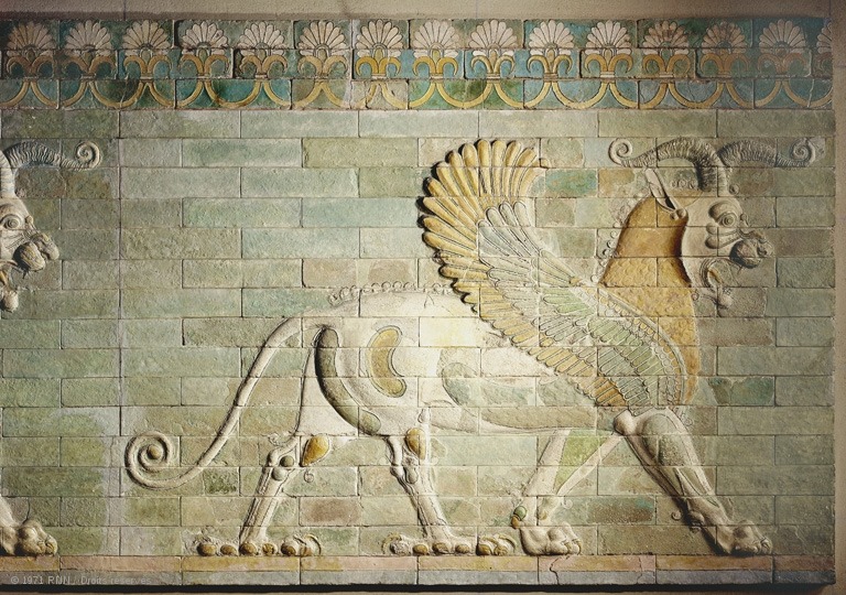 centuriespast:  Frieze of Griffins Circa 510 BC Apadana, west courtyard of the palace,