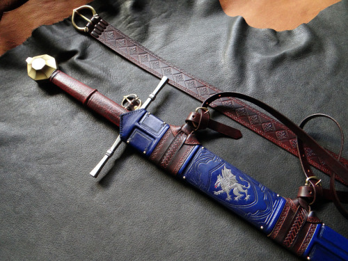 A recently completed scabbard commission for the Albion Count.