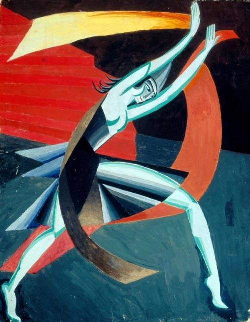 Alexandra Exter - Salome - 1917, Cardboard, gouache, bronze, silver. 66,5 × 52,6, State Central Thea