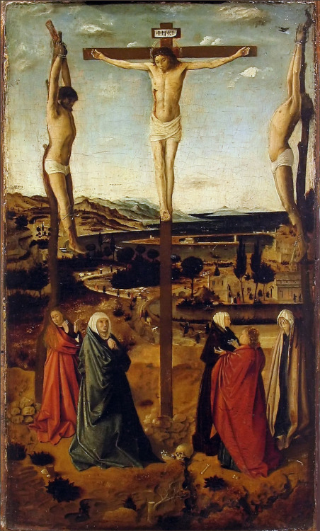 Crucifixion, by Antonello da Messina, Muzeul Naţional de Artă al României, Bucharest.