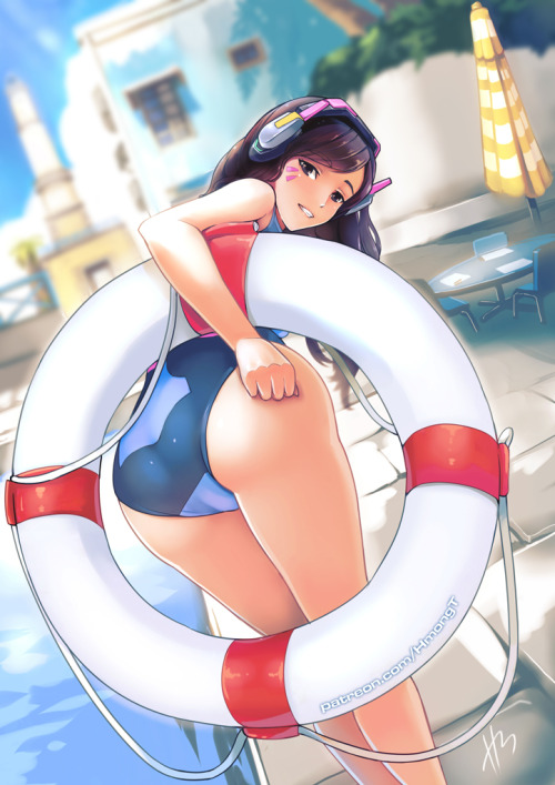 Porn photo vipero2:「D.va Beach Queen」/「HM」のイラスト