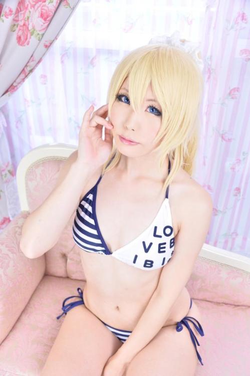 favorite-cosplay:【コスプレ画像】ラブライブ絢瀬絵里の水着姿！！！めっちゃ良いケツだな！！！【画像53枚】 