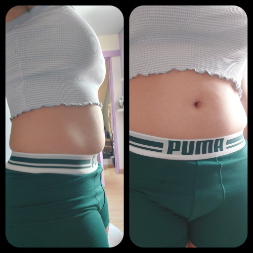 Here Is My Belly In The Natural, Before Having Had Breakfast And Made My Inflation! ~
