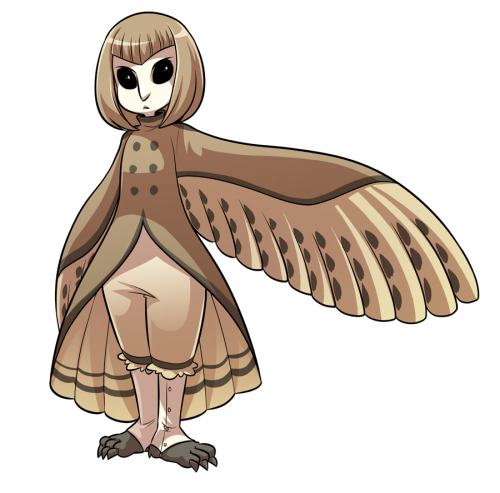 cubewatermelon:I comforted myself tonight by drawing many silly harpies.Barn Owl, Pidgeon, Parakeet 