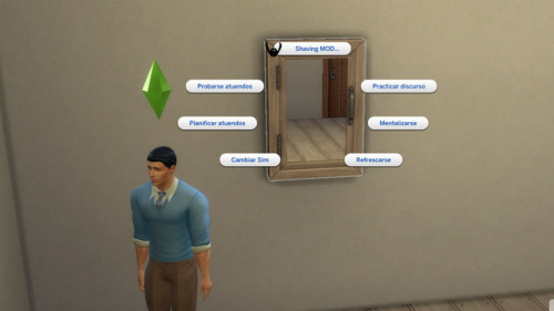 Shaving MOD v2.Note: all the new iteractions appear when a sim click on the mirror like v1 but is ha