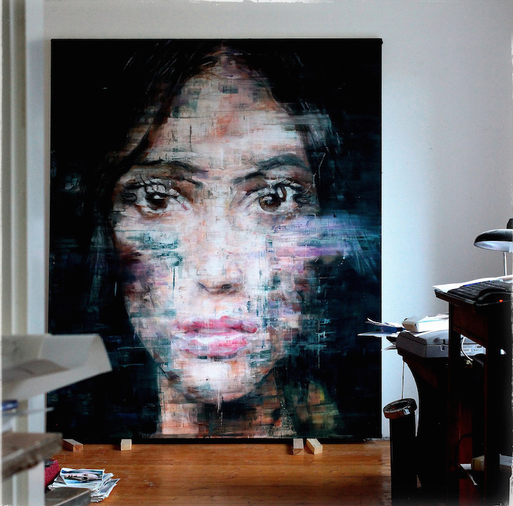 mymodernmet:  Artist Harding Meyer paints large-scale, expressive portraits that