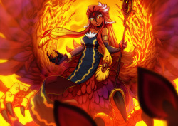 Koidrake:  My Own Take Of A Harpy, With A Phoenix Theme Cuz Reasons. I’ll Attempt