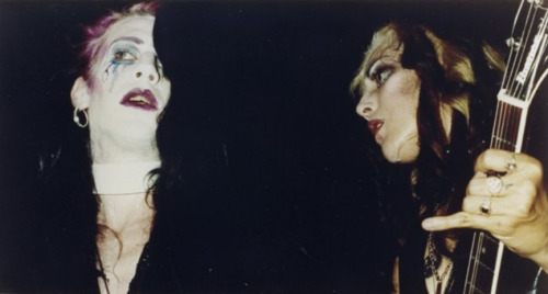 squelettedelicieux:Rozz Williams &amp; Eva O (Shadow Project) Photo by Ignacio Segovia