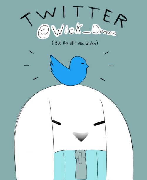 sidenart: Well, with two days to go before tumblr self implodes I figure now would be as good a time as any to post my new twitter account: @Wick_draws Nothing there at the moment but that’s where I’ll be. I won’t be posting or using this site after