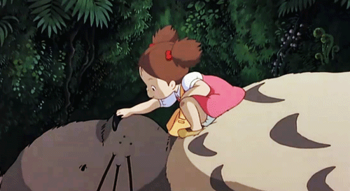 Zen In Technicolor Ghibli Cuddles With Feline Esques Big And Small