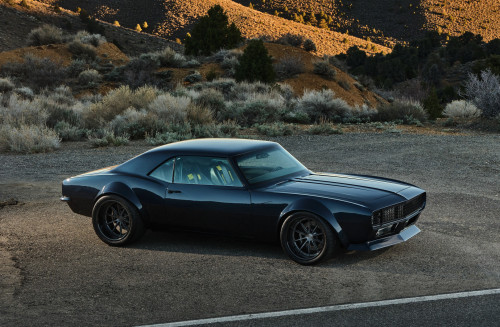  Go big or go home. Sam Landis’ incredible pro-touring 1968 Chevrolet Camaro was built by Slicks Fab