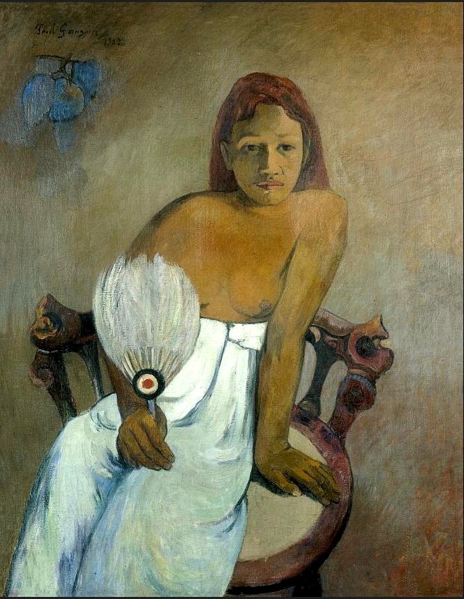 Paul Gauguin, 1902
Femme à l'éventail / Muchacha con abanico / woman with a fan