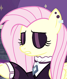 gaylite:Goth Fluttershy in ‘Fake It Till You Make It’