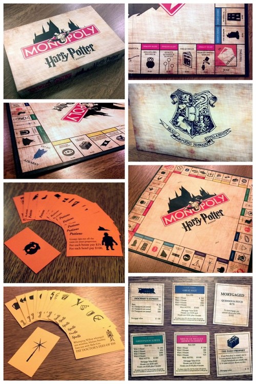 truebluemeandyou: DIY Amazing Harry Potter Monopoly Game from Design in Technology Updated Links 201