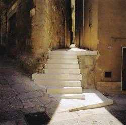 poetryconcrete: Stairs, by Álvaro Siza, 1991-1998, at Salemi Historic Center, Sicilia, Italy. 