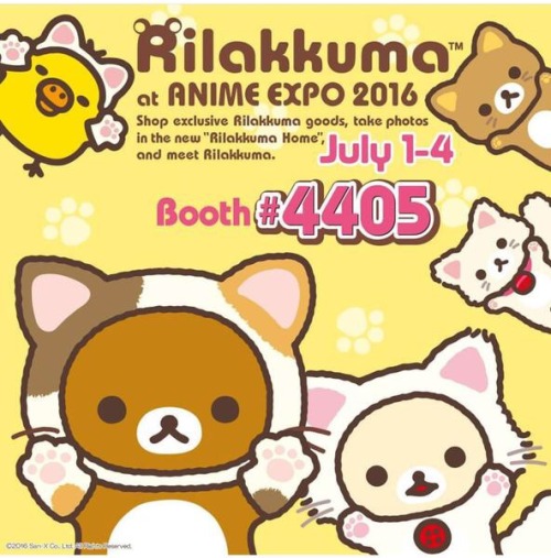 Come visit us at the Rilakkuma booth at Anime Expo! We will be running the Rilakkuma x JapanLA store